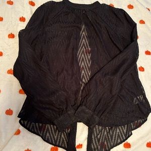 Free People sheer blouse